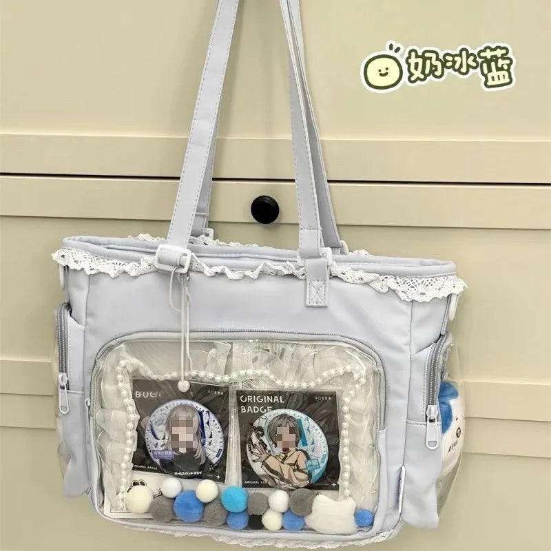 itabag japonês bidimensional ombro bolsa feminina
