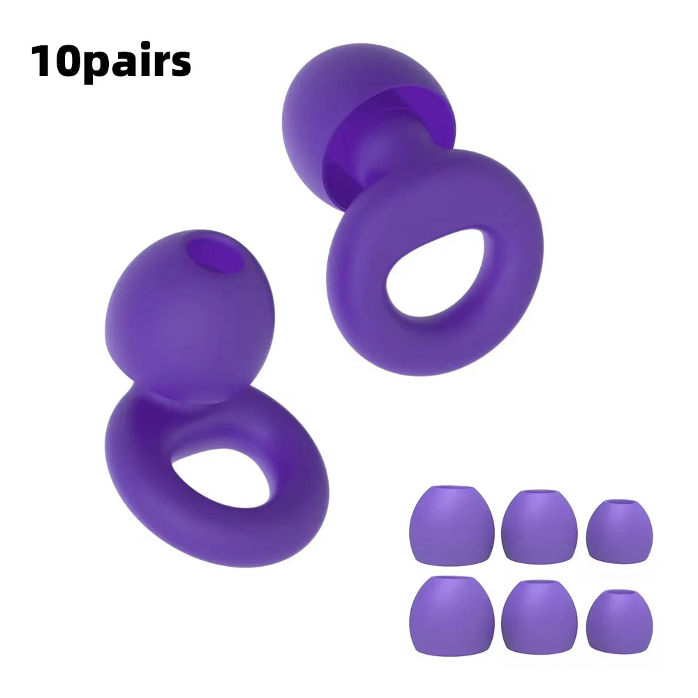 Protetores Auriculares de Silicone para Natação e Sono - Cancelamento de Ruído e Redução de Interferências - Protetores Auriculares de Qualidade