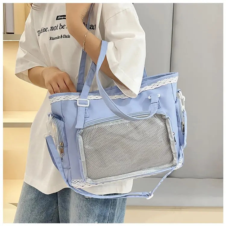 itabag japonês bidimensional ombro bolsa feminina
