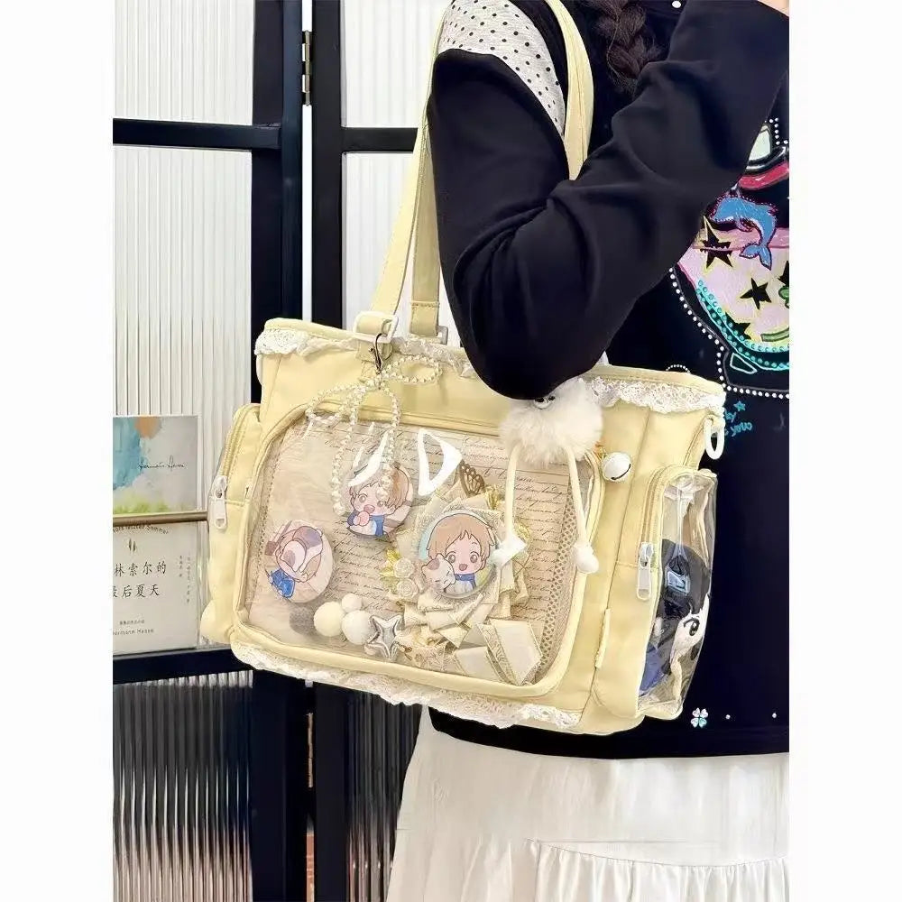 itabag japonês bidimensional ombro bolsa feminina