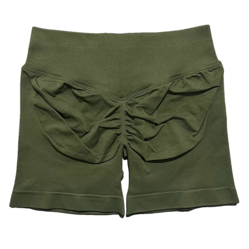 calças de ginástica elásticas shorts de academia.