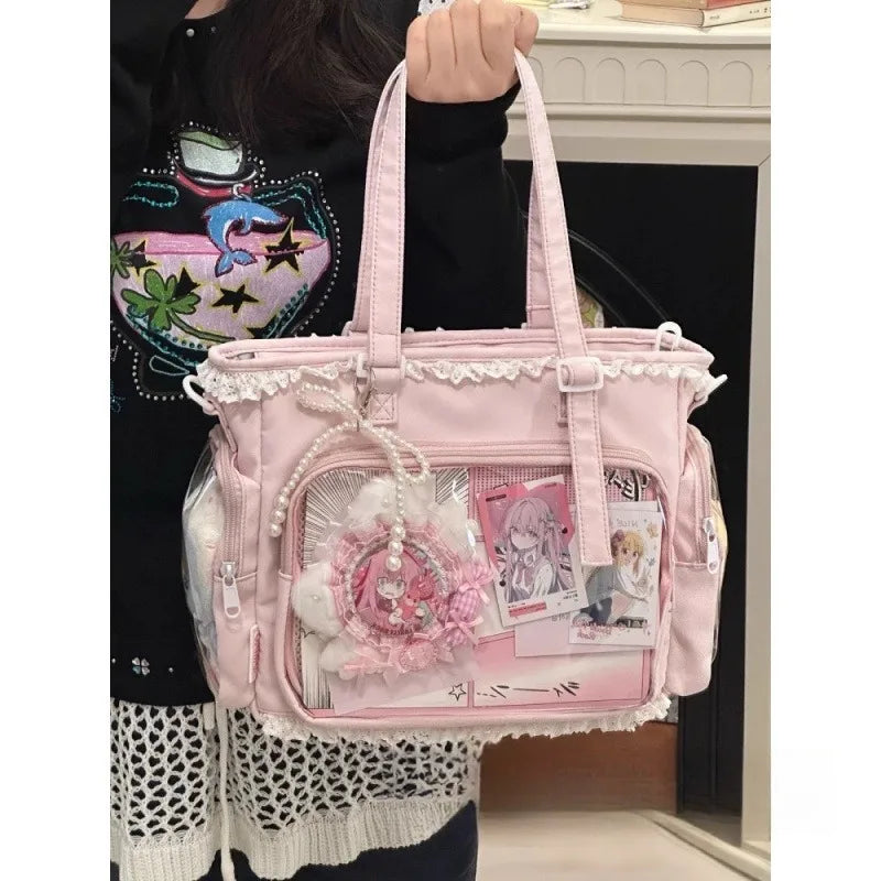 itabag japonês bidimensional ombro bolsa feminina