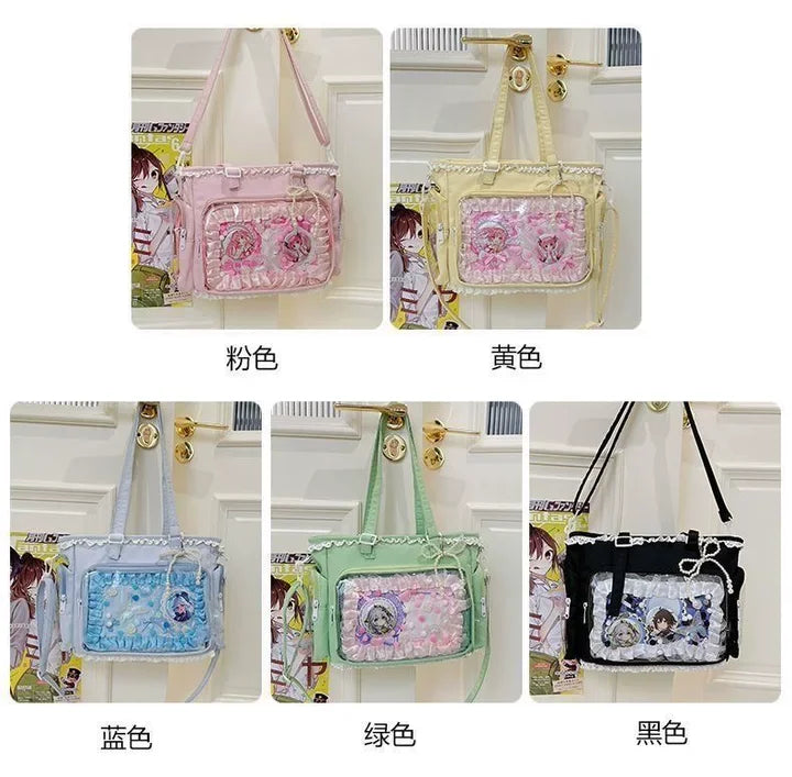 itabag japonês bidimensional ombro bolsa feminina