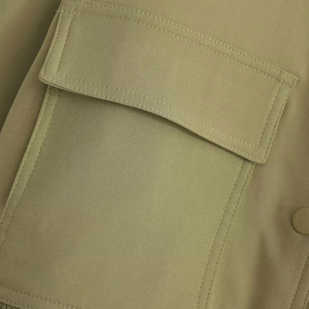 jaqueta bomber vintage manga longa botão frontal