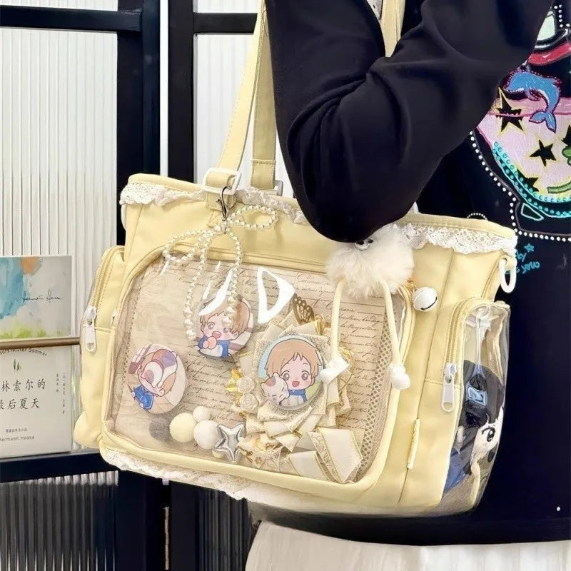 itabag japonês bidimensional ombro bolsa feminina