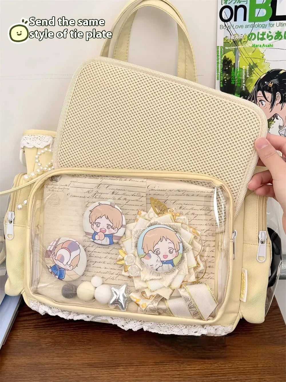 itabag japonês bidimensional ombro bolsa feminina