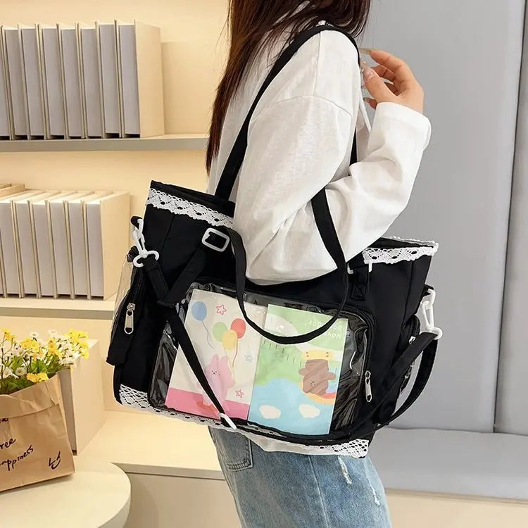itabag japonês bidimensional ombro bolsa feminina