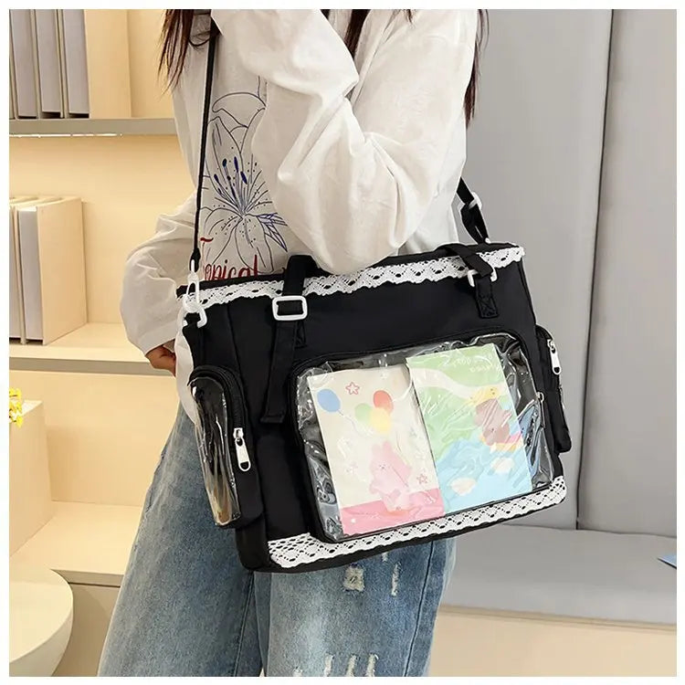 itabag japonês bidimensional ombro bolsa feminina