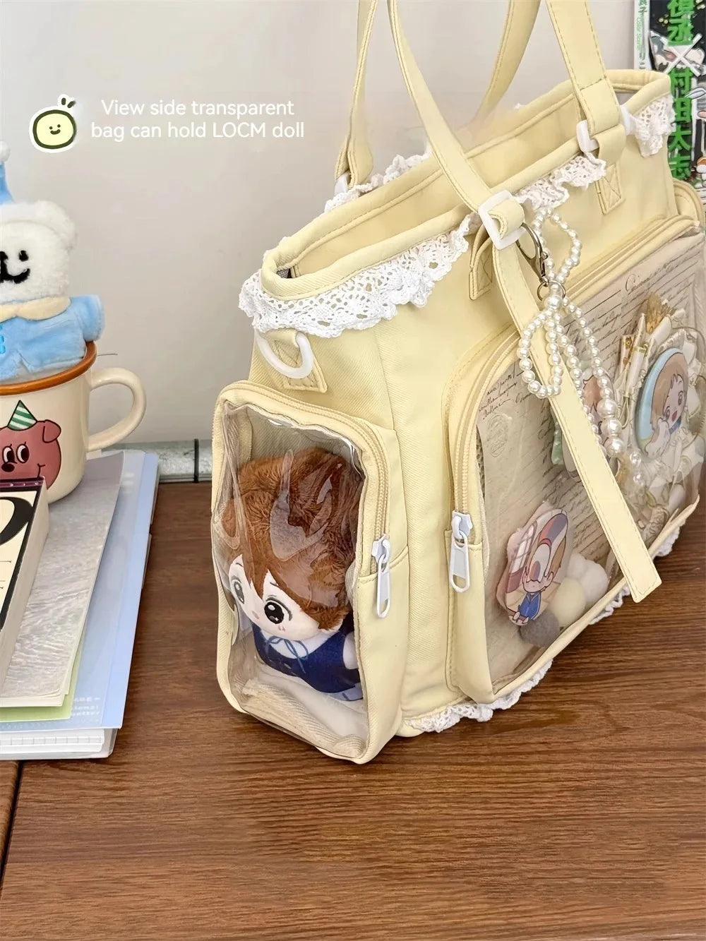 itabag japonês bidimensional ombro bolsa feminina