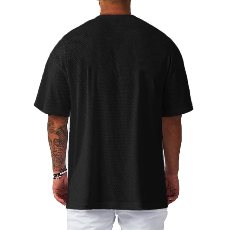 camiseta de manga curta com estampa gym warriors