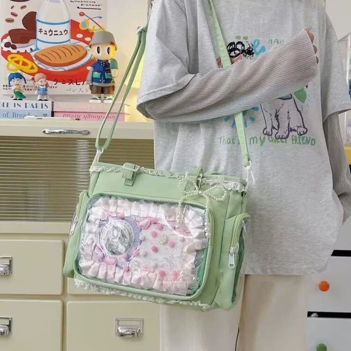 itabag japonês bidimensional ombro bolsa feminina