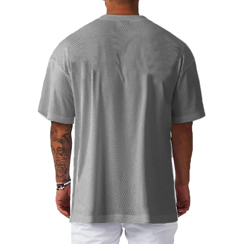 camiseta de manga curta com estampa gym warriors