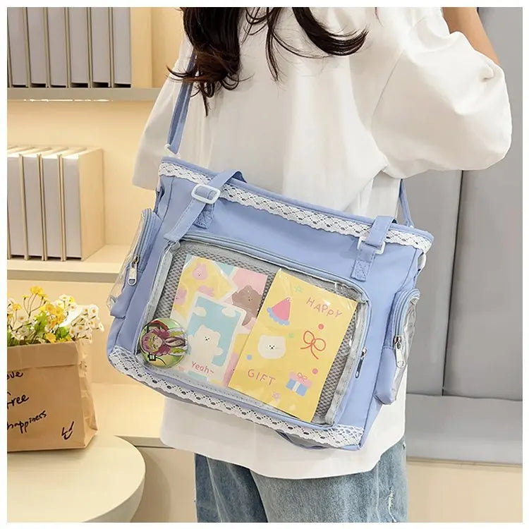 itabag japonês bidimensional ombro bolsa feminina