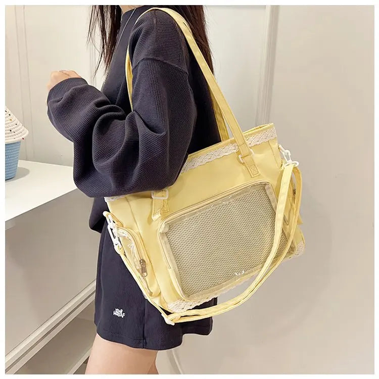 itabag japonês bidimensional ombro bolsa feminina