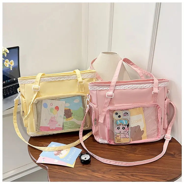itabag japonês bidimensional ombro bolsa feminina