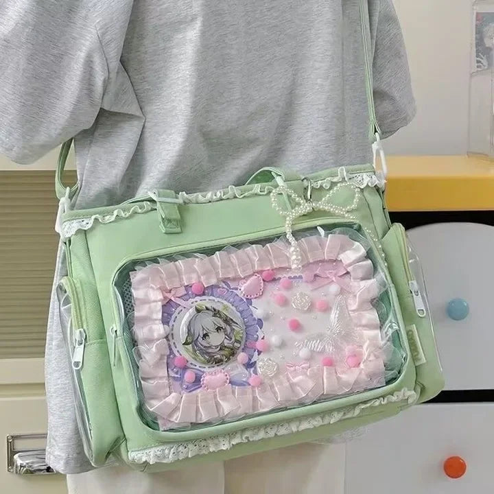 itabag japonês bidimensional ombro bolsa feminina