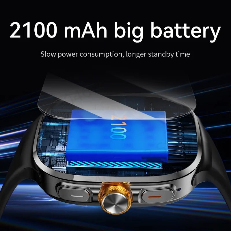 smartwatch 5g com tela amoled de 2.4 polegadas unissex
