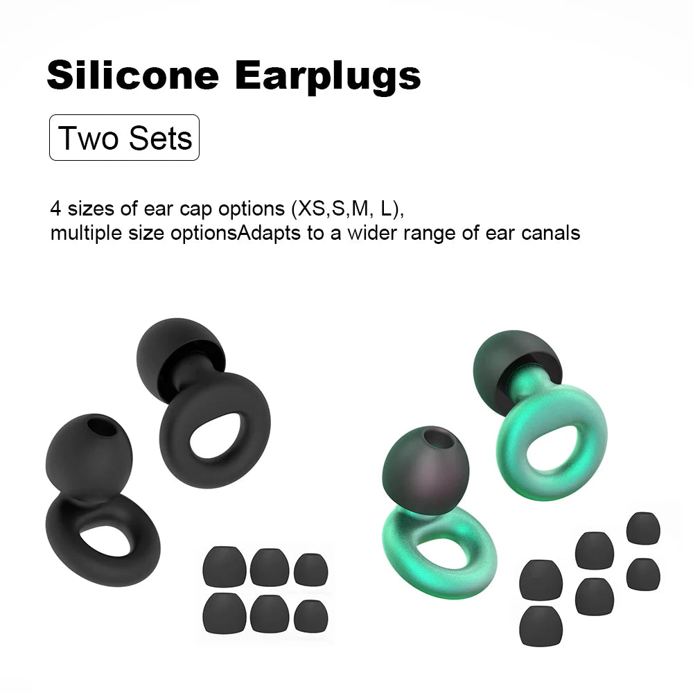 Protetores Auriculares de Silicone para Natação e Sono - Cancelamento de Ruído e Redução de Interferências - Protetores Auriculares de Qualidade