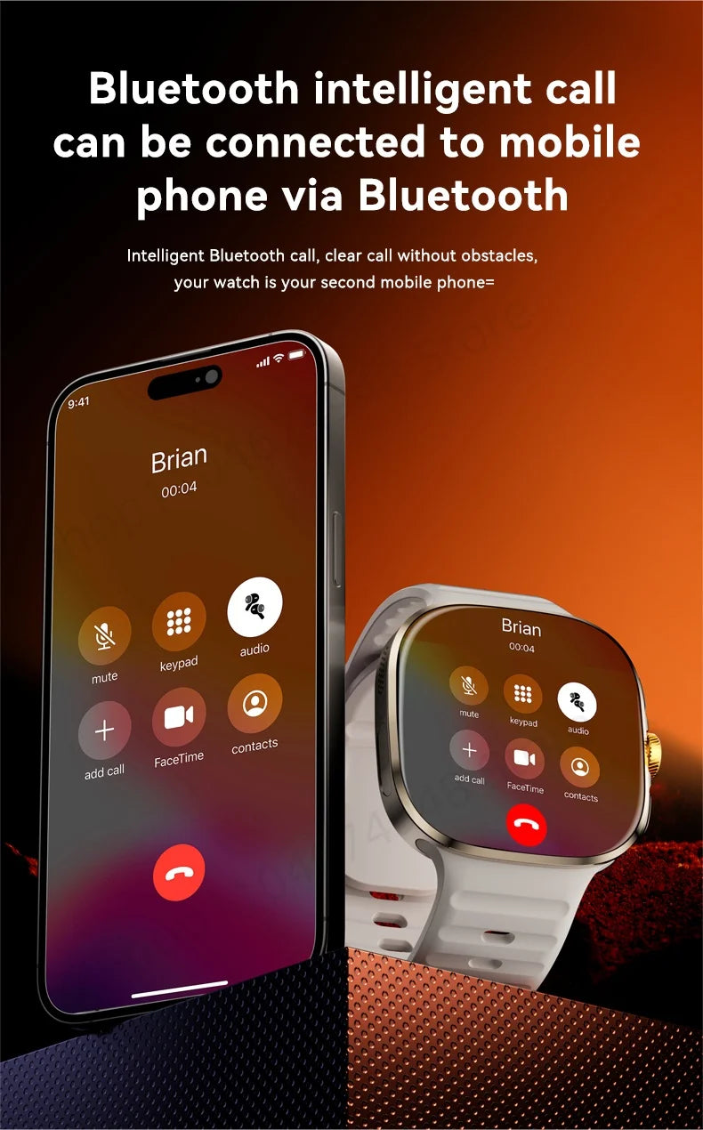 smartwatch 5g com tela amoled de 2.4 polegadas unissex