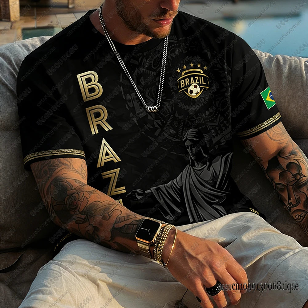 Camisas de Futebol Masculinas Clássicas do Brasil 2026.