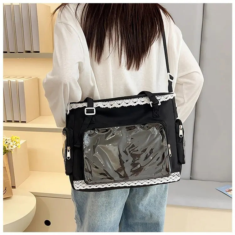 itabag japonês bidimensional ombro bolsa feminina