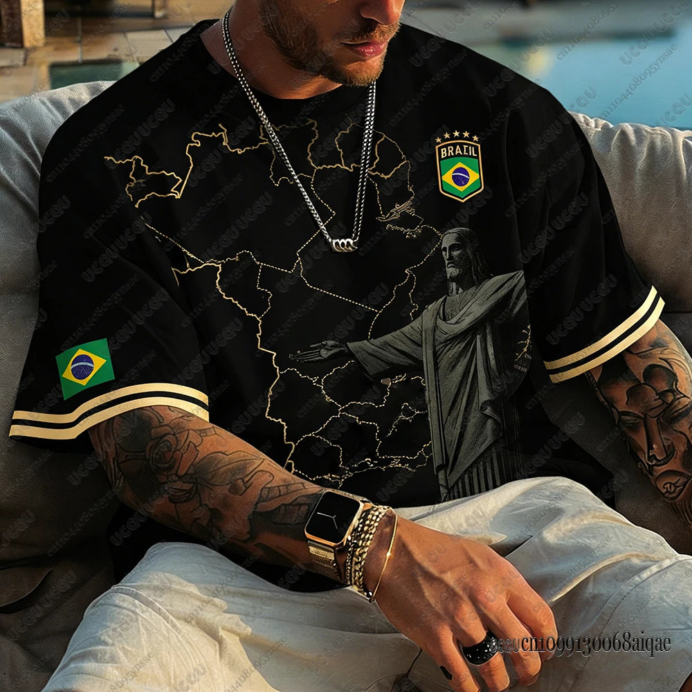 Camisas de Futebol Masculinas Clássicas do Brasil 2026.