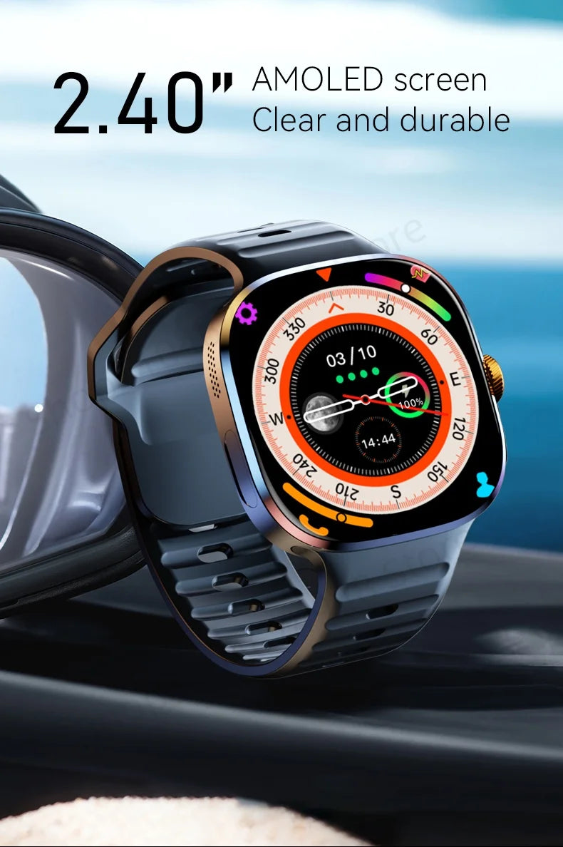 smartwatch 5g com tela amoled de 2.4 polegadas unissex