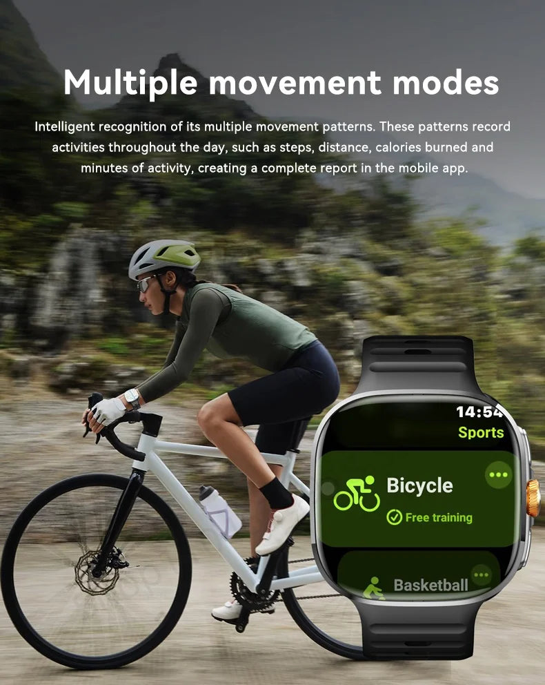 smartwatch 5g com tela amoled de 2.4 polegadas unissex