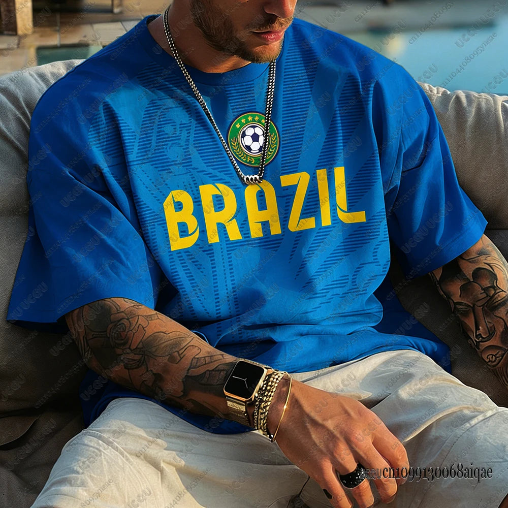 Camisas de Futebol Masculinas Clássicas do Brasil 2026.