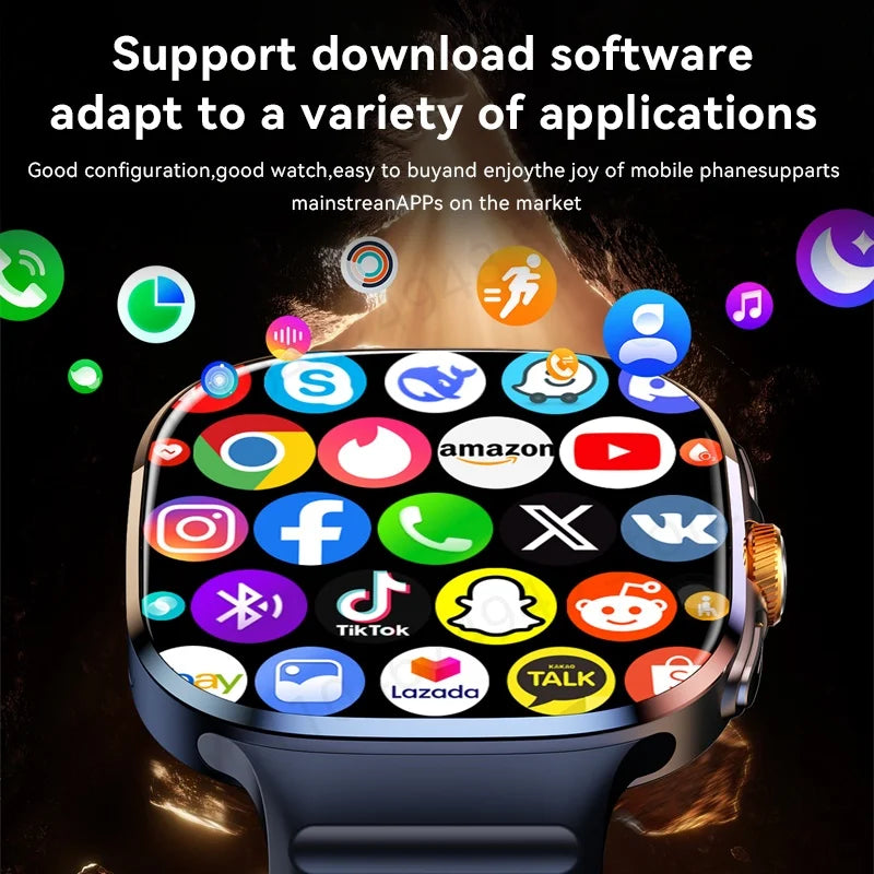 smartwatch 5g com tela amoled de 2.4 polegadas unissex
