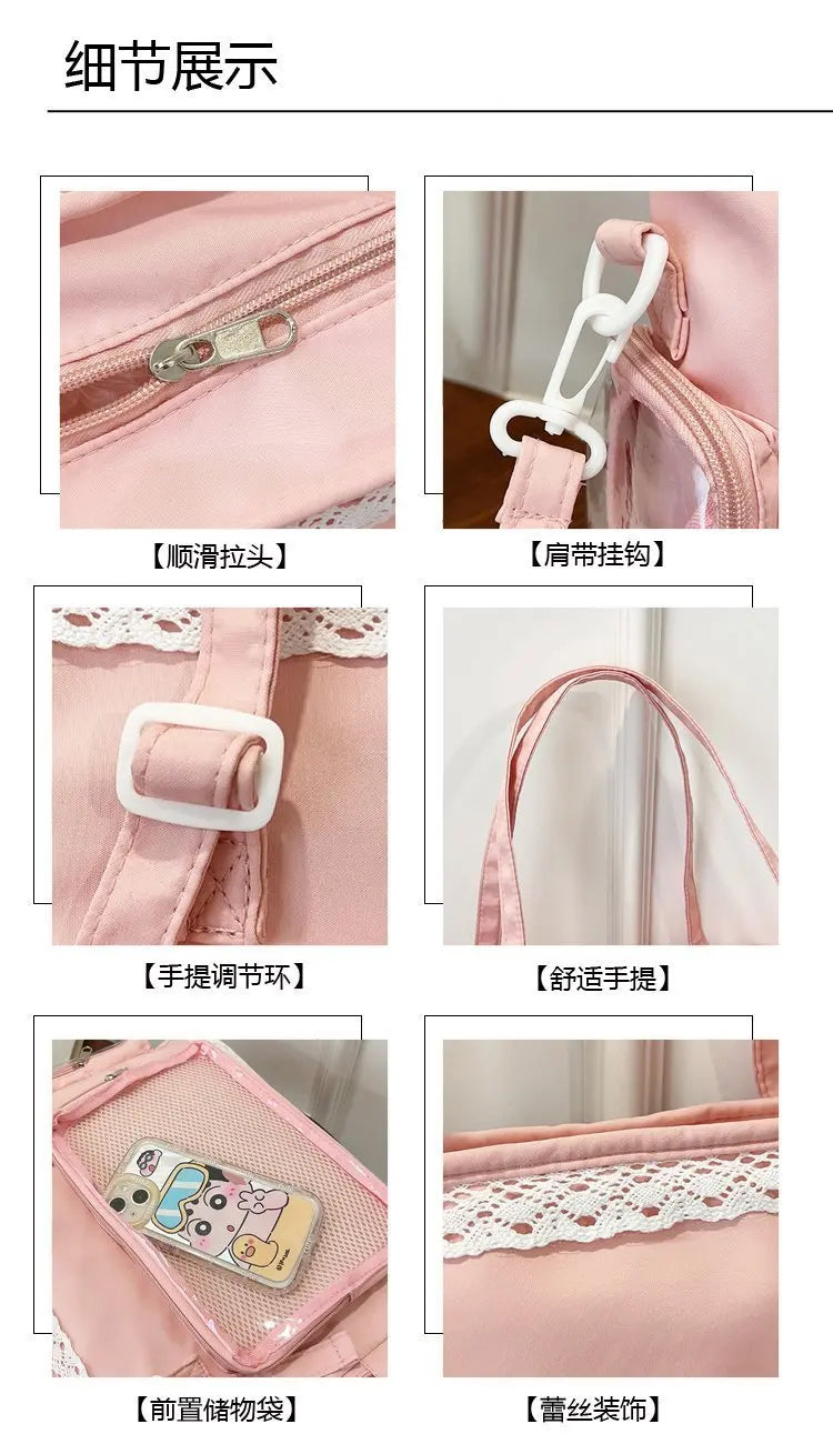 itabag japonês bidimensional ombro bolsa feminina