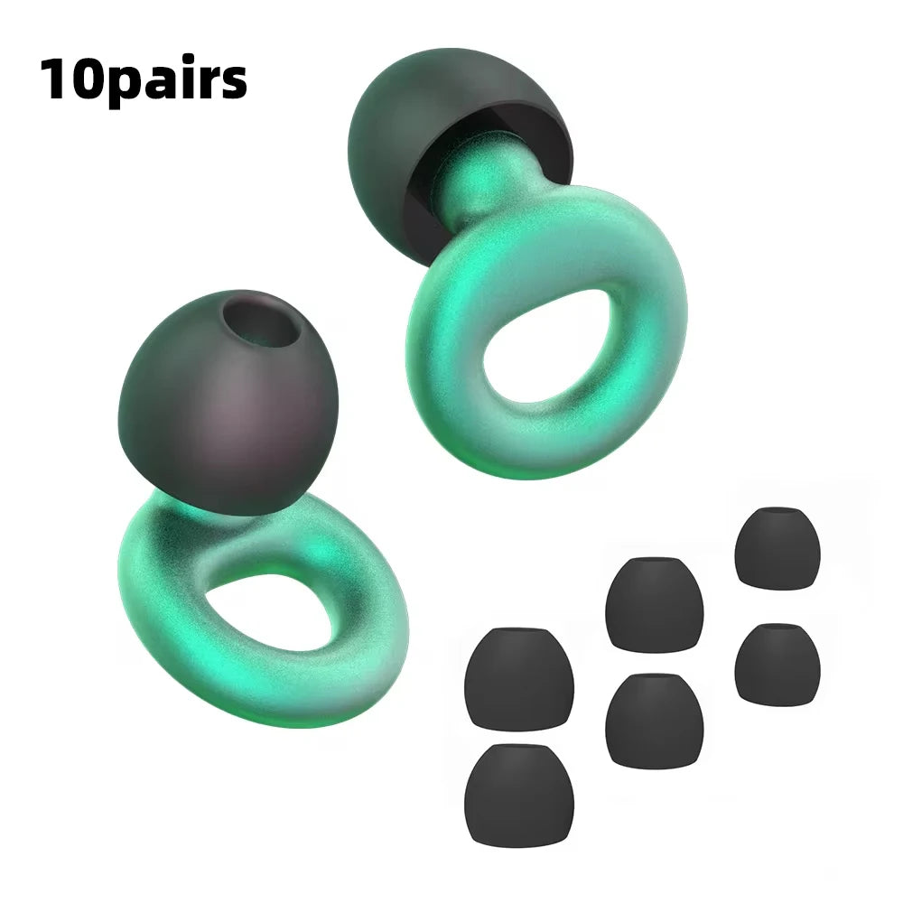 Protetores Auriculares de Silicone para Natação e Sono - Cancelamento de Ruído e Redução de Interferências - Protetores Auriculares de Qualidade