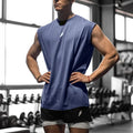 Camiseta sem mangas masculina para treino.