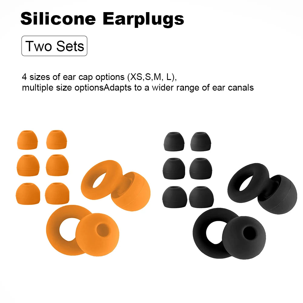 Protetores Auriculares de Silicone para Natação e Sono - Cancelamento de Ruído e Redução de Interferências - Protetores Auriculares de Qualidade