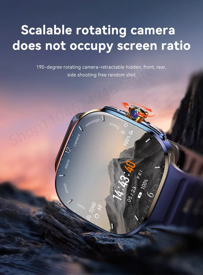 smartwatch 5g com tela amoled de 2.4 polegadas unissex