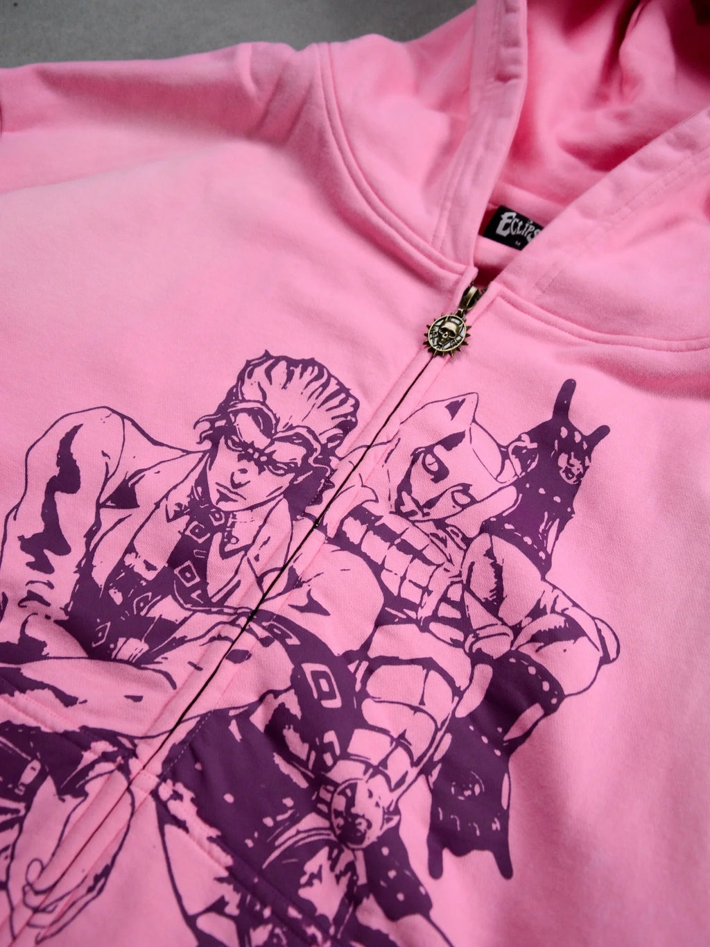 blusa de moletom com zíper hip hop casais y2k rua.