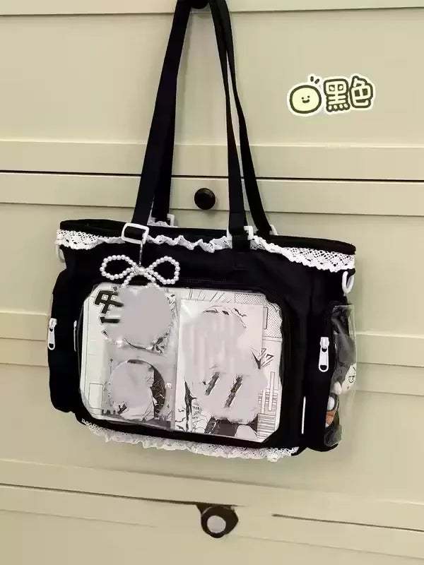 itabag japonês bidimensional ombro bolsa feminina