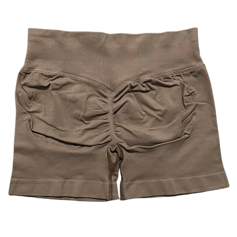 calças de ginástica elásticas shorts de academia.
