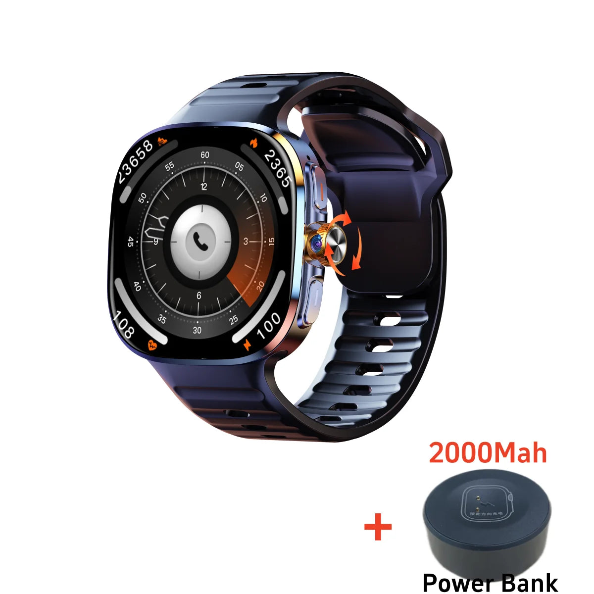 smartwatch 5g com tela amoled de 2.4 polegadas unissex