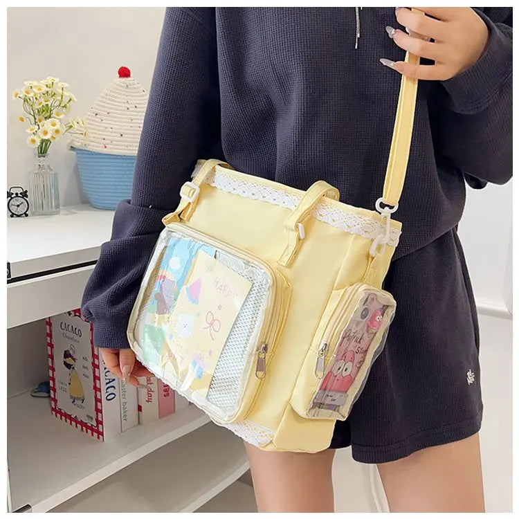 itabag japonês bidimensional ombro bolsa feminina