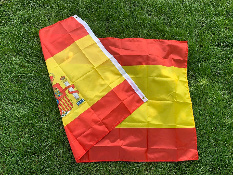 BANDEIRA SKY 90x150cm bandeira da espanha 3x5 pés ES Espana Bandeira espanhola Super Poly bandeira de futebol interna e externa para celebração grandes bandeiras