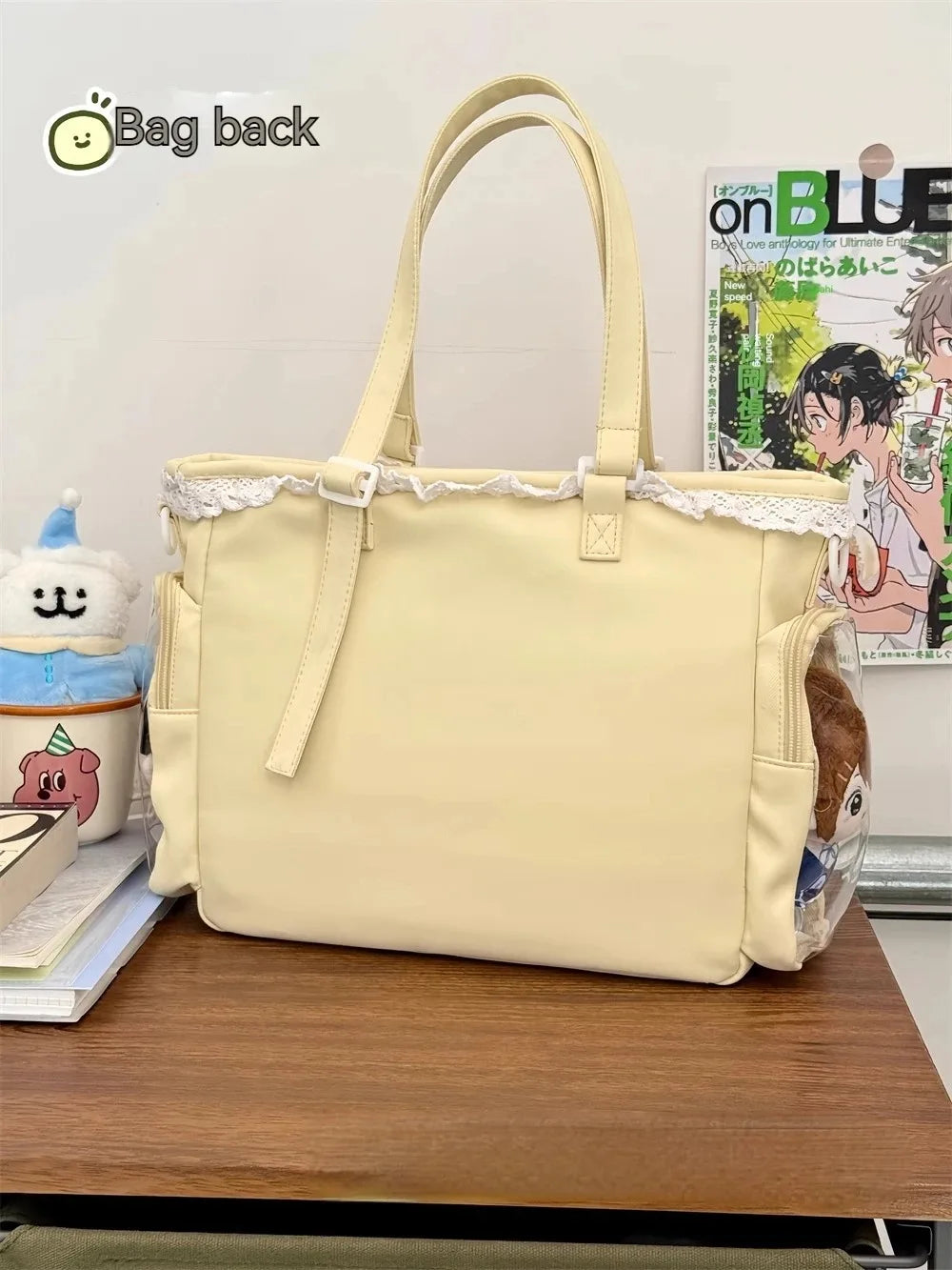 itabag japonês bidimensional ombro bolsa feminina
