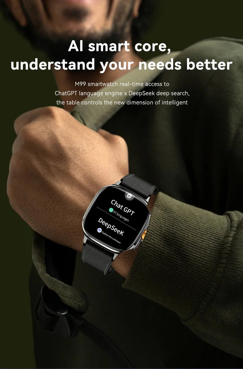 smartwatch 5g com tela amoled de 2.4 polegadas unissex