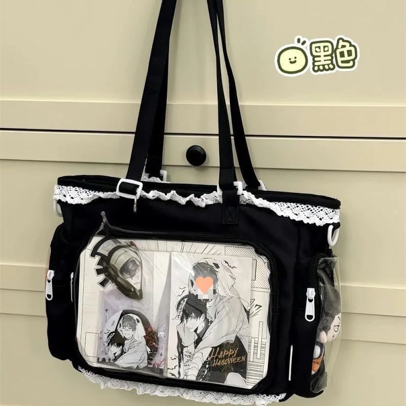 itabag japonês bidimensional ombro bolsa feminina