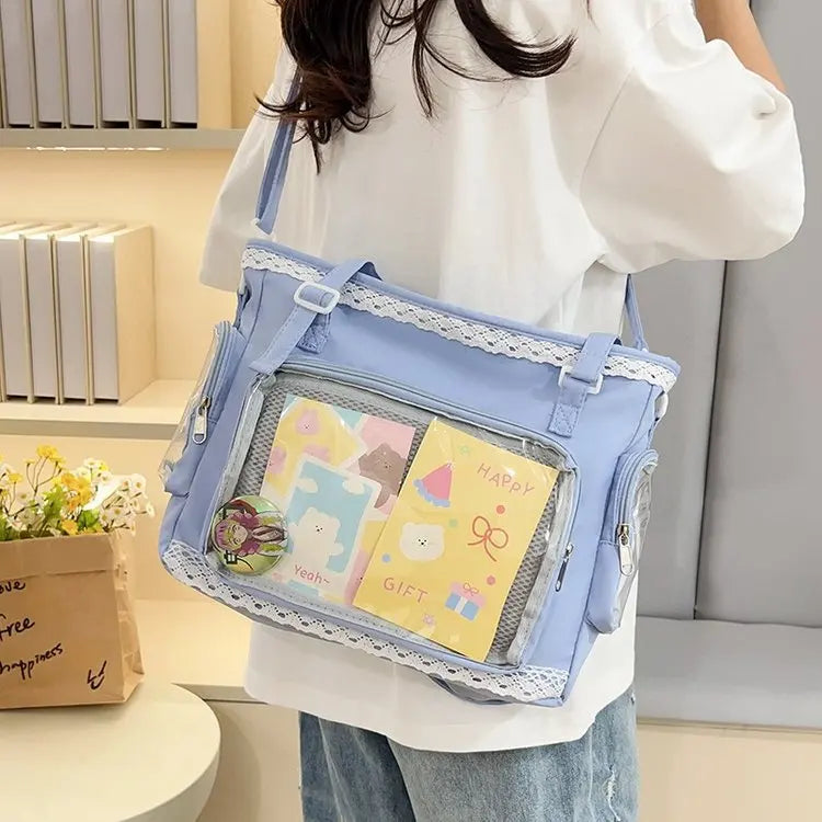 itabag japonês bidimensional ombro bolsa feminina