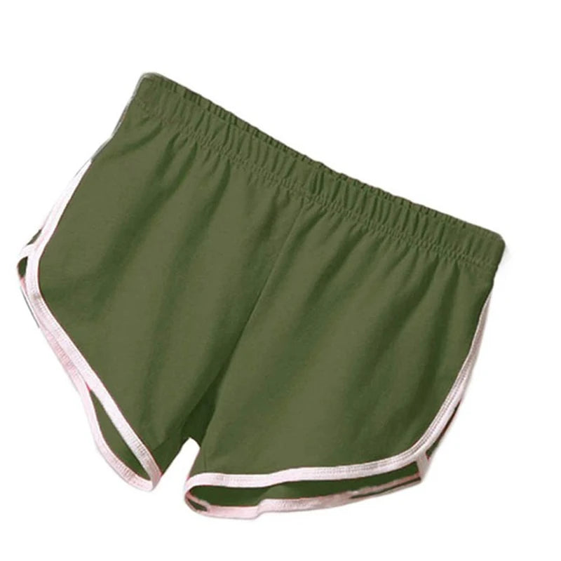 Calções esportivos femininos de verão.