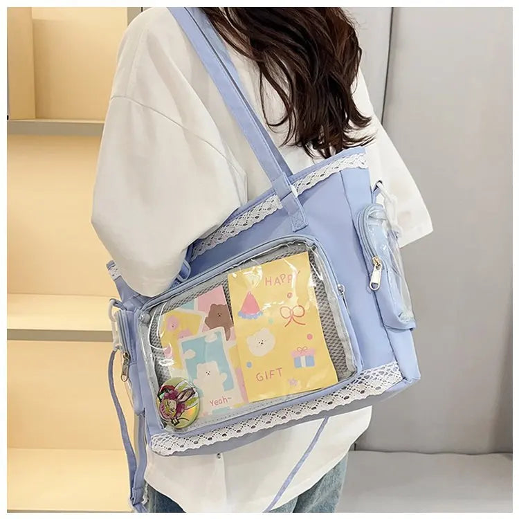 itabag japonês bidimensional ombro bolsa feminina