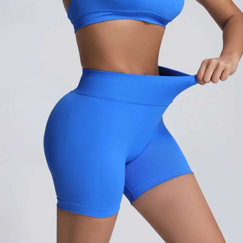 calças de ginástica elásticas shorts de academia.
