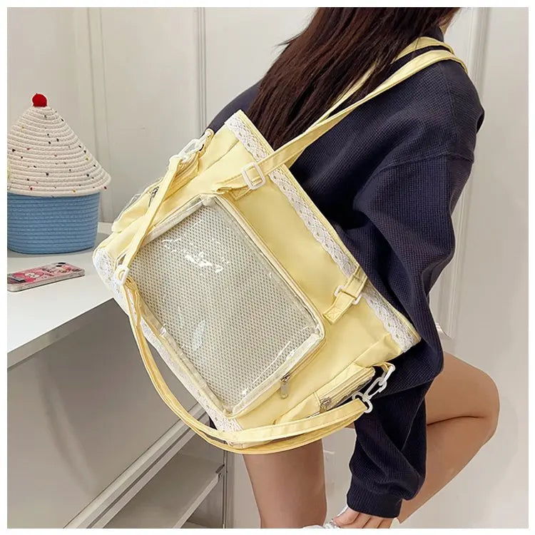 itabag japonês bidimensional ombro bolsa feminina