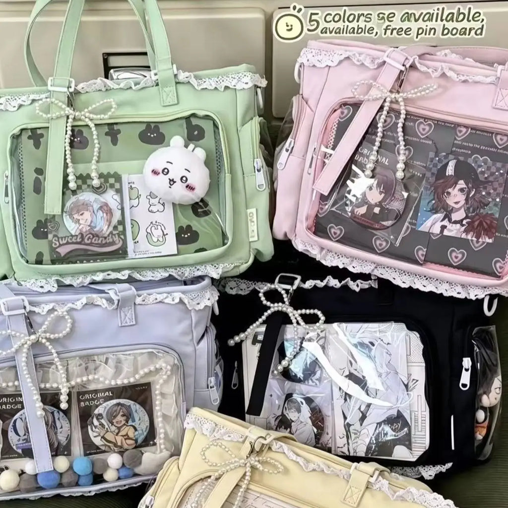 itabag japonês bidimensional ombro bolsa feminina